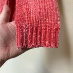 Gap Soft Chenille Sweater Red Cozy Winter V Neck Small Photo 2