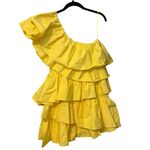 Tuckernuck Hyacinth House Yellow Ruffle One Shoulder Sofie Mini Dress Size XS Photo 7