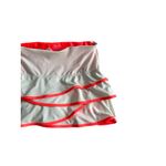 LUCKY IN LOVE White Neon Orange Tiered Ruffle Pickleball Tennis Skort SZ M 8/10 Size M Photo 3