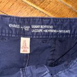 Gap Khakis by the 4” navy blue flat front chino shorts Photo 1