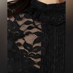 J.Crew  Women’s Lace MockNeck Top Black Size 00 NWT #CF449 Photo 3