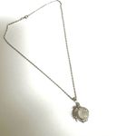 clear crystal ball dragon claw pendant necklace Silver Photo 7