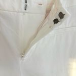 Maeve Anthropologie  Essential Slim Kick Flare Pants white cotton-blend Size 8 Photo 10