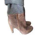Loeffler Randall  Wendy Gray Leather Sock Sweater Boots sizer 7.5 Photo 3