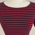 Banana Republic  Blue and Red Striped Short Sleeve Knit top sz S Photo 0