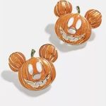 BaubleBar Disney  Mickey Mouse Pumpkin Jack O Lantern Halloween Earrings Orange Photo 0