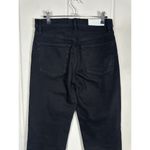 RE/DONE  Originals 70s Stove Pipe Noir with Rip Cropped Jeans 27-Black Button Fly Photo 7