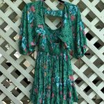 Free People  Smocked Printed Picnic Mini Dress Photo 3