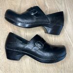 Dansko  Tamara Black Leather Buckle Clogs Slip On Shoes Womens Size 38 US 7.5-8 Photo 6