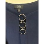 MSK Blue Plus Size Short Sleeve 3 Ring Midi Dress Size 2X NWT Photo 2