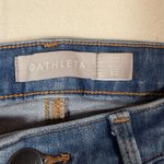 Athleta  Sculptek Denim Blue Jeans Size 12 Straight Leg High Rise Boot Cut Photo 4