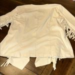 Colleen Lopez Cream Open Fringe Cardigan Size Small EUC Photo 9