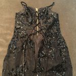 Women’s Black MermaidFit Sequins Party Prom Formal Dress LaceUp Back Size 4 Photo 9
