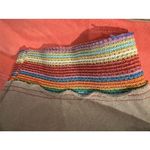 easel Los Angeles Rainbow Crochet Hood Top in Multicolor Photo 5