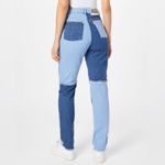 The Ragged Priest NWT  Quarter Panel Frayed Mom Colorblock Jeans Size 28 Photo 1