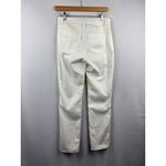 Women’s Anthony Studios Size 6 White Jeans with Silver & Grey Embroidery Photo 4