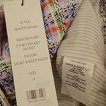 Veronica Beard 💕💕 Etney Tweed Dickey Jacket ~ Light Lavender Multi-Color 0 NWT Photo 15