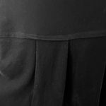 Westbound  Mixed Media Cotton Blend Long Sleeve Back Pleat Top Black M Photo 5