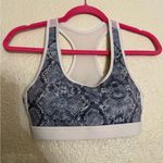 Roberto Cavalli  White and Blue snake Patterned Sports Bra size medium Photo 0