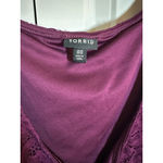 Torrid  Purple Lace-Up Bodysuit Plus Size 00 Photo 3