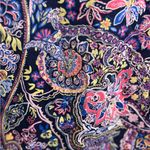 Talbots  Size 10 Paisley Shift Dress Mini Ruffle Neck Garden Party Maximalist Photo 7