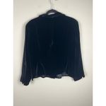 Jones New York  Country Black Velvet Blazer Jacket Y2K Vintage Size 16 Soft Goth Photo 1