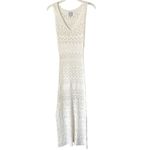 SNDYS. Revolve Shona White Sheer Crochet Beach Swim Cover Up size small Photo 1