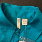Cato Teal Button-Up Blouse Photo 2