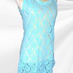 St. Eves aqua blue sheer lace nighty Size M Photo 1