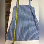 A New Day Blue Striped Cotton / Linen Summer Dress size M Photo 5