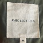 Avec Les Filles  Winter Coat Puffer Zip Pockets Olive Green Women’s Size Medium Photo 13