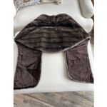 Princeton"s Mutation Vintage Brown Mink Fur Stole Cape Wrap Jacket Old Money Size M Photo 12