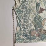 Calvin Klein Jeans Calvin Klein cap sleeve T-shirt distressed edges cream, green, gold foil accents Photo 10