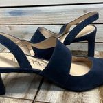 Calvin Klein 9608074 Larin Blue Suede Slingback Heels Classic Designer Party 11M Photo 8