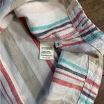 Cloth & Stone  Linen Blend Striped Button Back Dress ~ Size Small 💚🍄 Photo 7