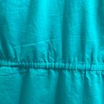 Chic Turquoise Teal Floral Blouse Blue Size M Photo 7