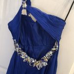Alyce Paris COPY - Alyce Royal Blue Beaded One-Shoulder Gown Photo 5
