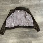 Loft Ann Taylor  Brown Leather Jacket for Women, Size Medium. Photo 10