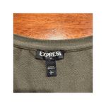 EXPRESS  Cold Shoulder Hunter Green Top Large Women’s Casual Work Office L Photo 4