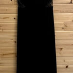 Vintage DJ Nights Size Medium Black High Neck Butterfly Moth Beaded Prom Gown Photo 0