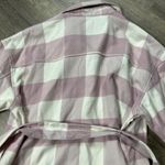 A New Day  Women's Light Pink Check Belted Shirt Jacket - Size XXL - NWT Photo 9