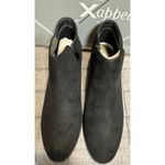 X-Appeal New In Box, Stewart, Black Faux Suede Booties, Zip Side, Size 9.5 Photo 2