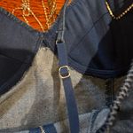 Blashe NWT VIRAL SEXY Blue Denim Fringe Rhinestone Jeweled Sleeveless Bodysuit M Size M Photo 14