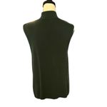 Christopher & Banks  Lambs Wool Blend Winter Zipper Snowflake Vest. Sz. L Photo 3