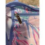 Lilly Pulitzer  Pink Foldable Tote Bag Folds & Zips For Storage NWOT Photo 9