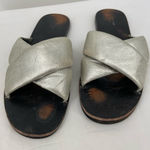 Rag and Bone Rag‎ and Bone Silver Slide Sandals, No Herl, Flat, very worn, size 11 or 41 Photo 0