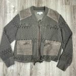 Sundance  by Anthropologie Floral Rustic Fall Bomber Jacket Oversized Size PS Photo 0