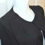 Sejour Minimalist Shawl Contemporary Lagenlook Black Crepe Duster Photo 14