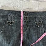 Boom Boom Jeans Grey Mini Denim Skirt Jean Dark Wash Low Rise Women’s M Preppy Photo 11