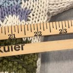 Van Heusen VTG  Hand Knit Floral Sweater M Cream Cable Knit Cottagecore Pullover Photo 4